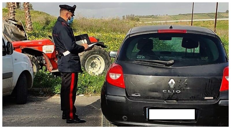 carabinieri mezzo confiscato