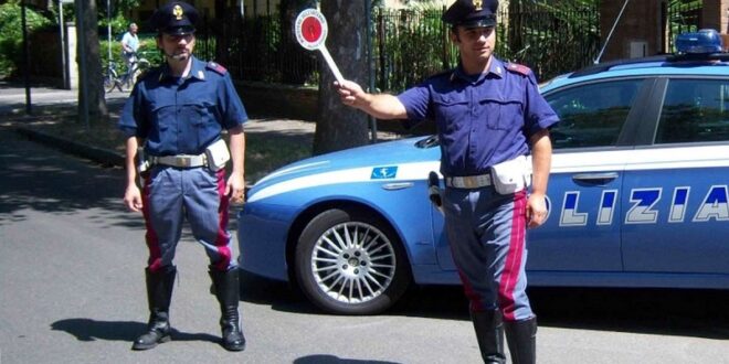 posto di blocco polizia