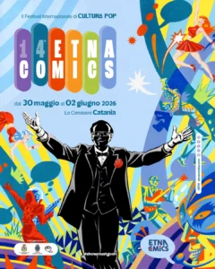 Etna Comics 2026 manifesto ufficiale Pippo Baudo Giorgio Carpinteri
